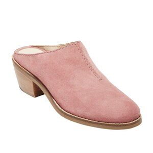 Cole Haan Andi Mule Chunky Heel in Withered Rose Suede Women's Size 7.5 | 7 1/2